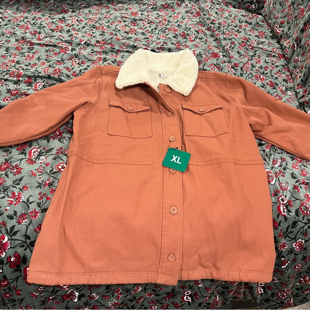 Hang Ten Orange Jacket Casual Outerwear